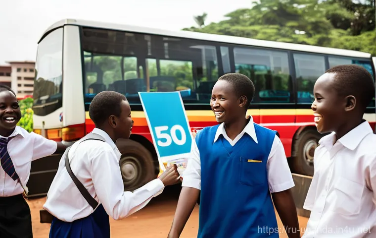 우간다에서 사용되는 스와힐리어 - **Prompt:** An illustrative image depicting the historical journey of Swahili in Uganda. In the fore...