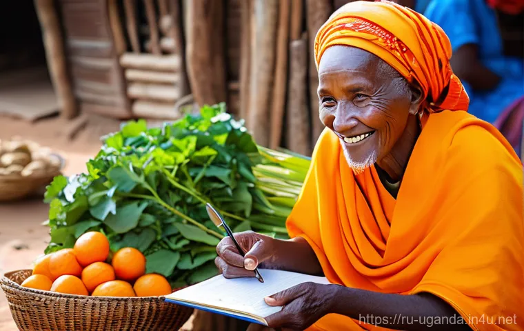 우간다에서 사용되는 스와힐리어 - **Prompt:** A vibrant and dynamic image showcasing Swahili's role in contemporary Ugandan daily life...